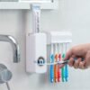 Automatic Toothpaste Dispenser And Toothbrush Holder Set