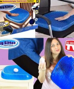 Egg Sitter Seat Cushion with Non-Slip Cover, Breathable Honeycomb Design Absorbs Pressure Points WITH FREE WASHABLE COVER
